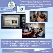 Повышение профессиональных компетенций: специалисты ОКПиСС Центра «Расправь крылья!» приняли участие в видеосеминаре Центра «Содействие».